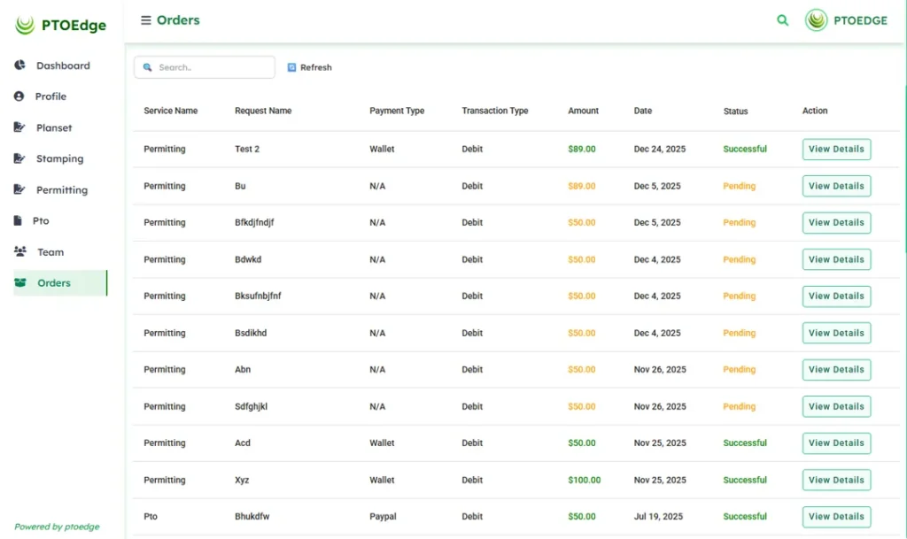 ptoedge pto permitting