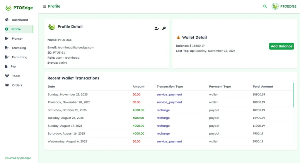 ptoedge pto permitting